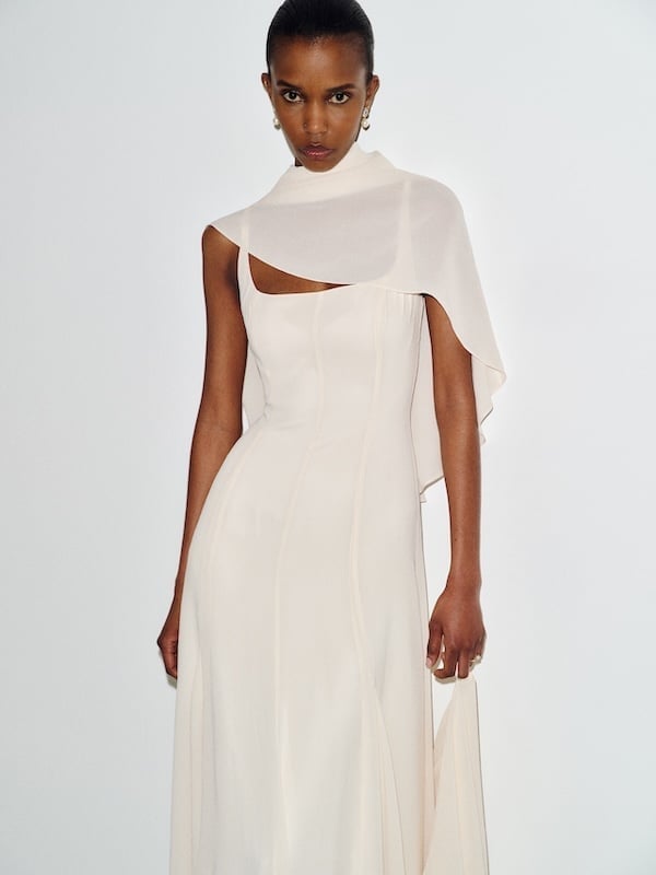 Elegant Ivory Chiffon Overlay Dress Elegant Ivory Chiffon Overlay Dress — Dresses to Wear