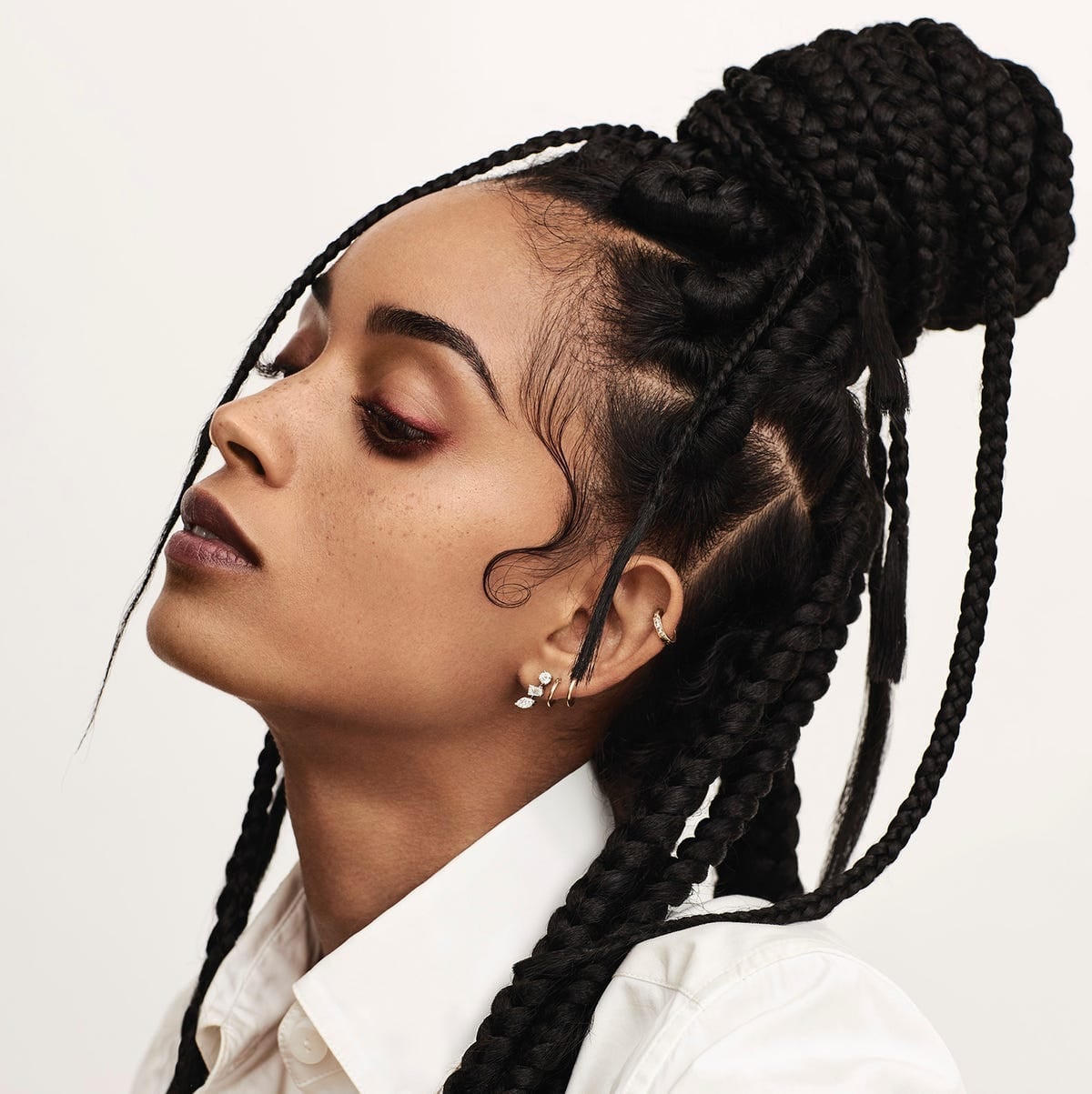 Braided Updo With Decorative Laid Edges Braided Updo With Decorative Laid Edges — Edges Hairstyles
