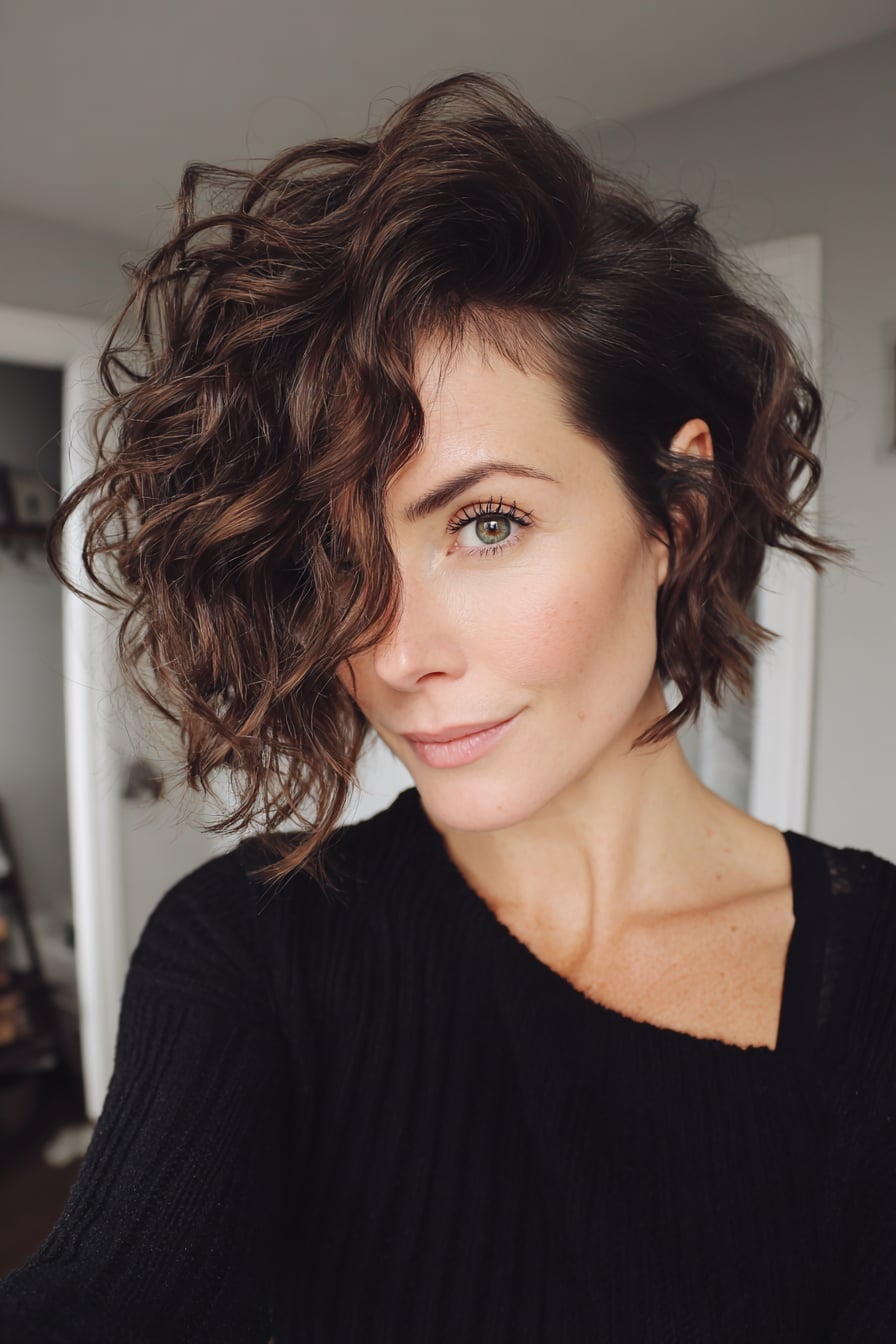 Chin Length Bob With Auburn Highlights Chin Length Bob With Auburn Highlights — Edgy Haircuts