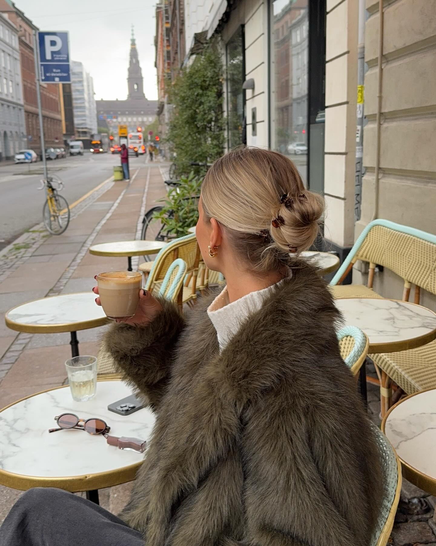 Effortless Double Bun With Tortoiseshell Clips
