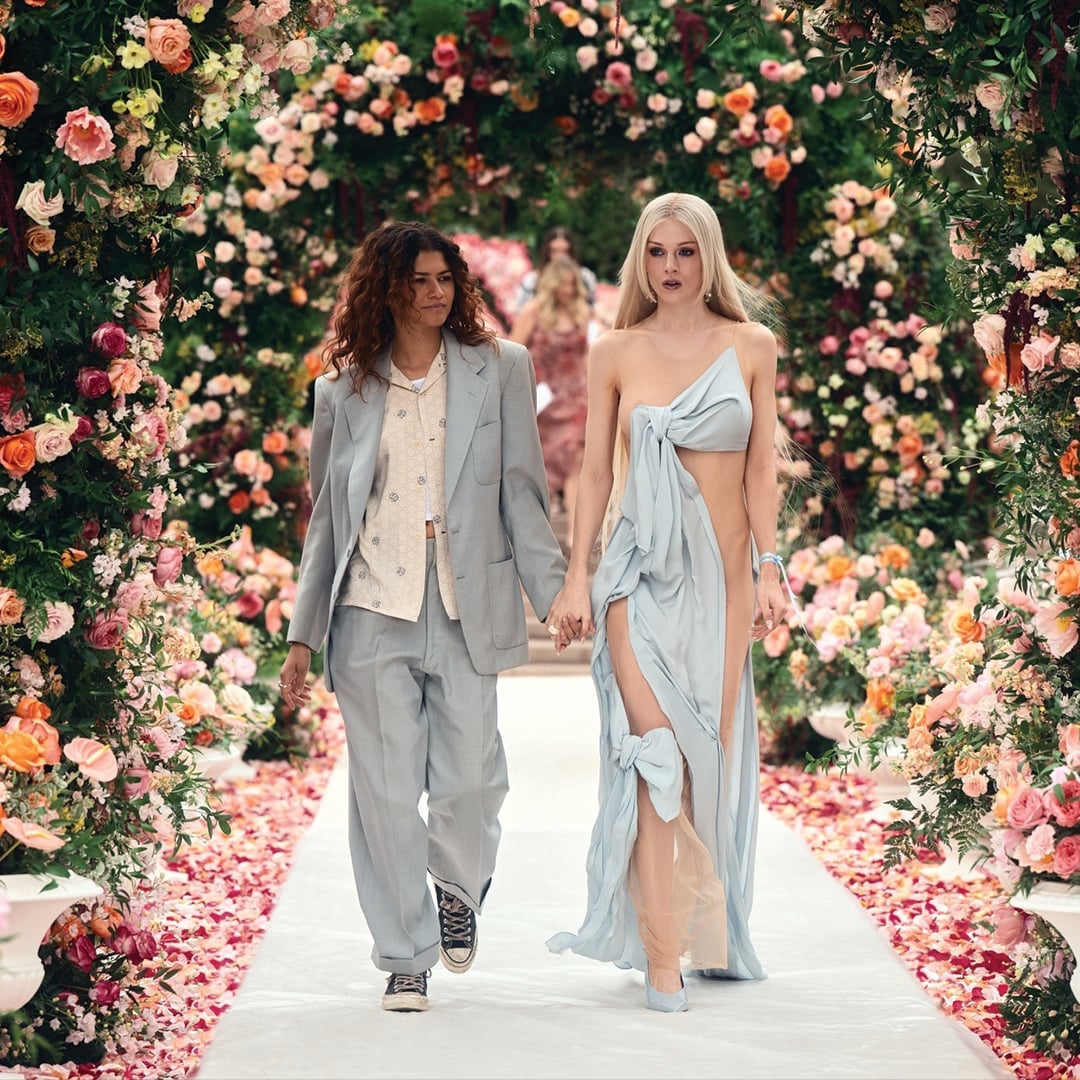Oversized Light Blue Suit for a Fashion Event — Euphoria Outfits