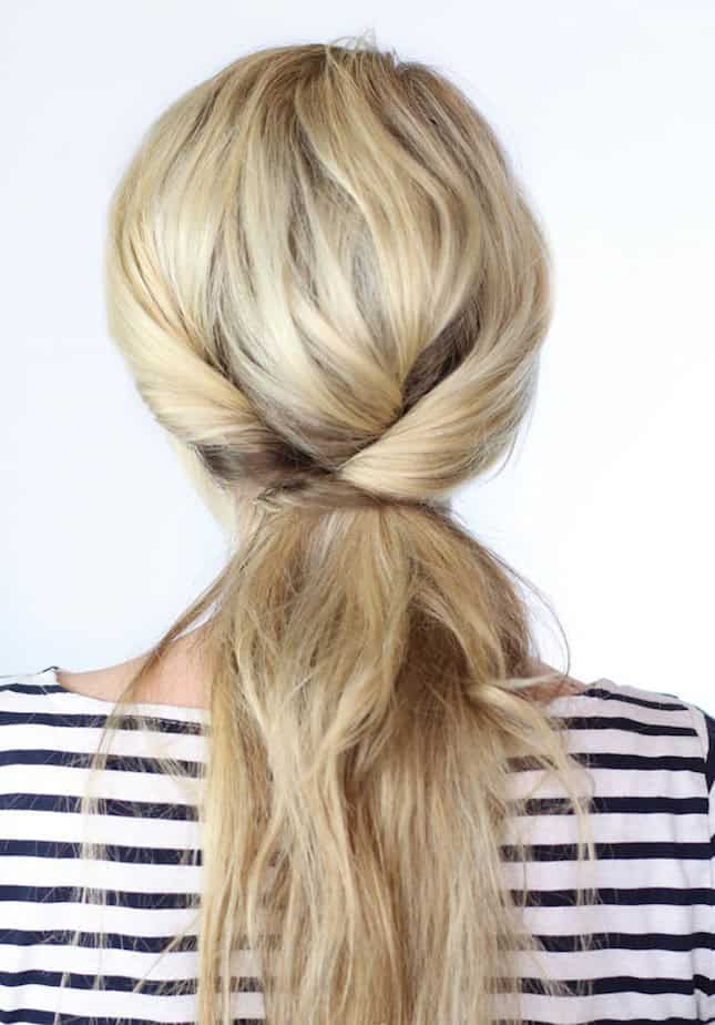 Blonde Ponytail With Twisted Detail Blonde Ponytail With Twisted Detail — Everyday Hairstyles