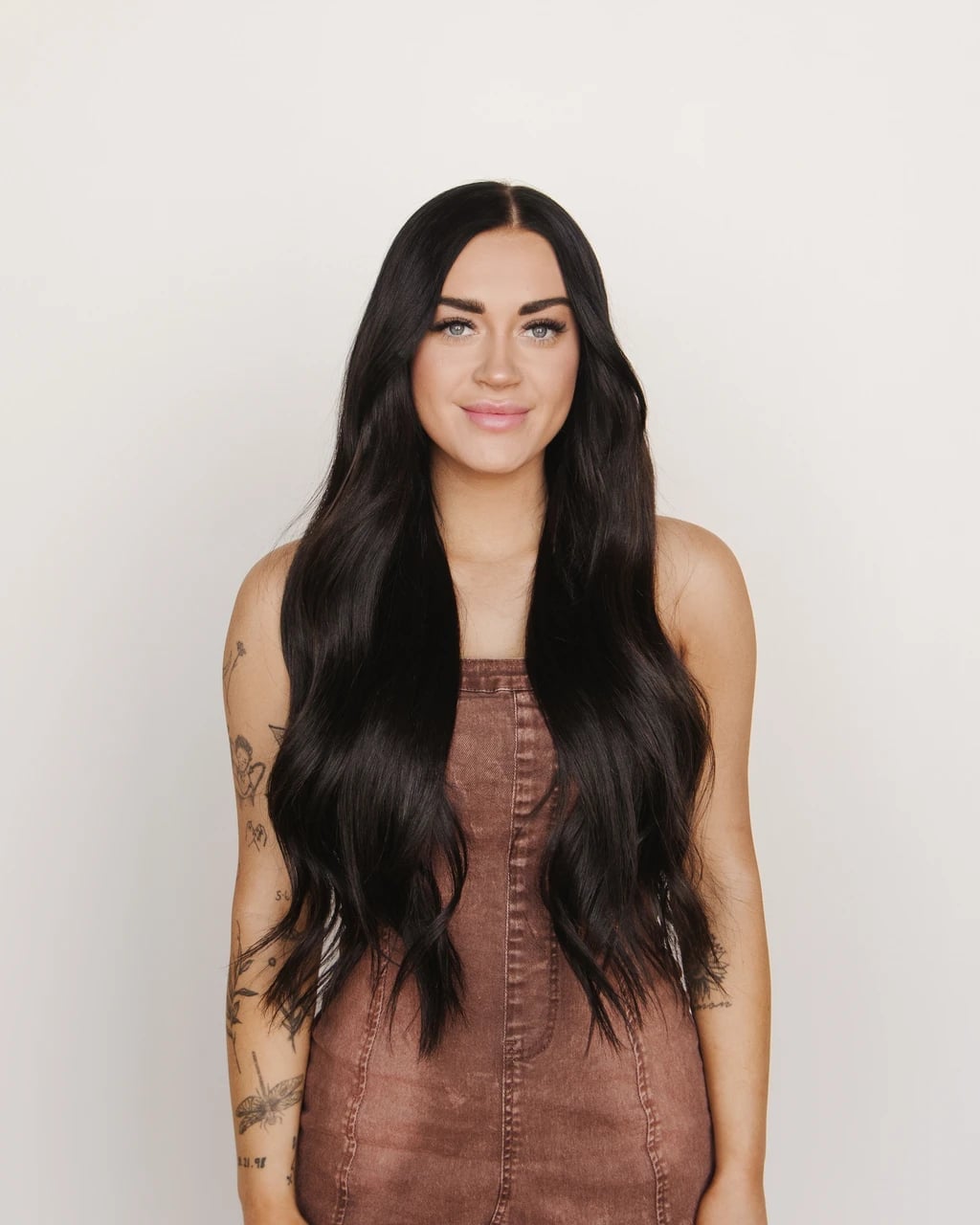 Mid-Back Jet Black Smooth Blowout Mid-Back Jet Black Smooth Blowout — Extensions Hairstyles