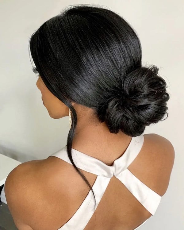 Black Voluminous Low Updo Black Voluminous Low Updo — Extensions Hairstyles