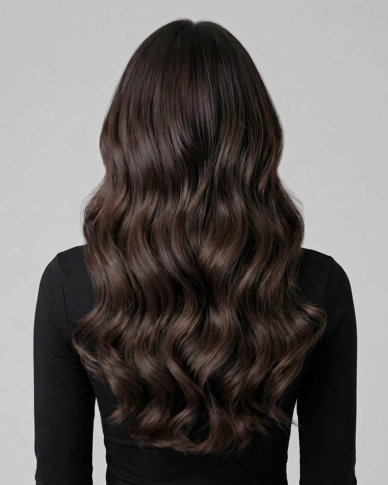 Collarbone Waves Thick Dark Brown Collarbone Waves Thick Dark Brown — Extensions Hairstyles