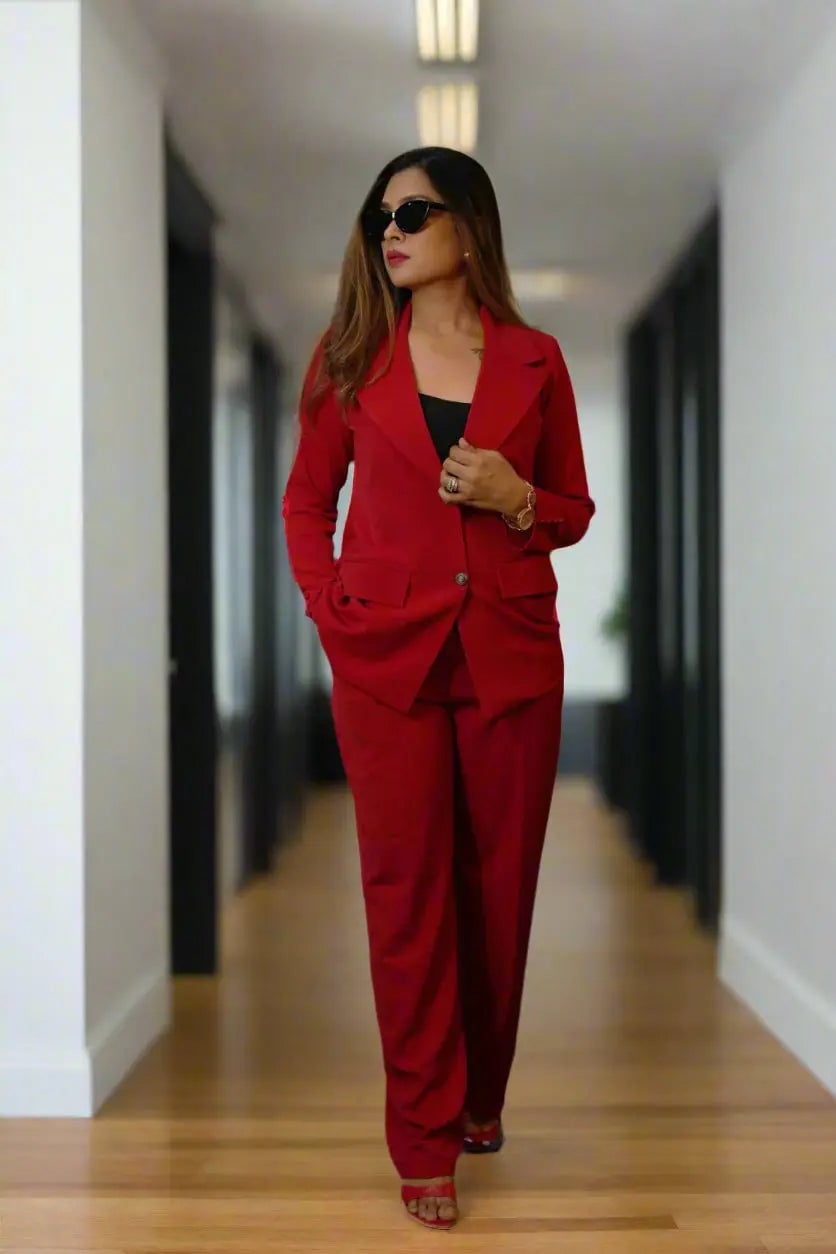 Bold Red Suit for Business Formal — Formal Style