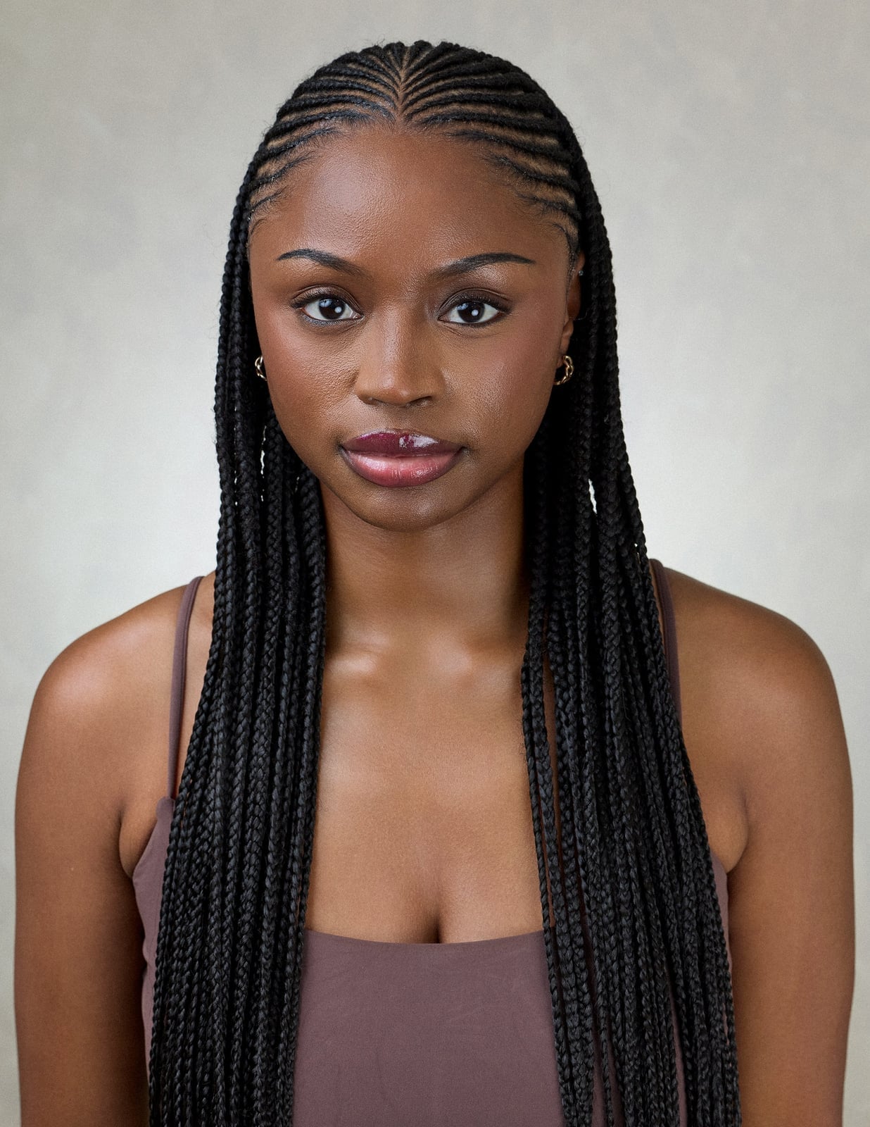 Long Black Fulani Braids with Gold Beads Long Black Fulani Braids with Gold Beads
