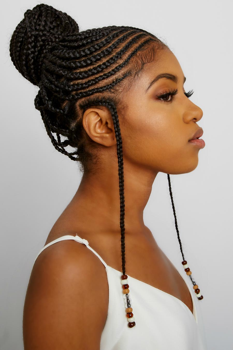 Side View Fulani Braids With Polished Pattern — Fulani Braids Natural Hair