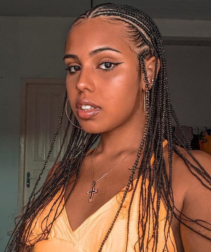 Mid-Back Fulani Braids With Subtle Highlights — Fulani Braids Natural Hair