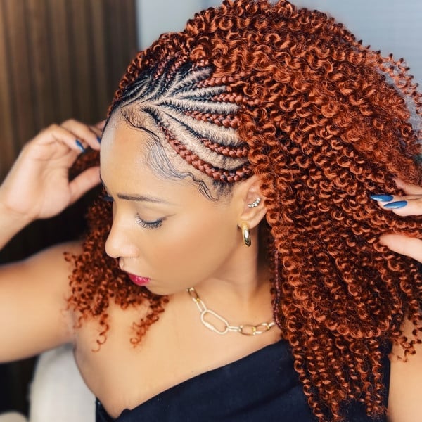 Shoulder Length Fiery Red Fulani Braids Shoulder Length Fiery Red Fulani Braids — Fulani Twists