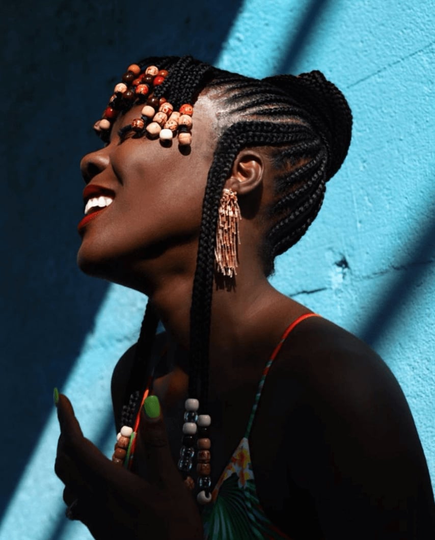 Long Black Fulani Braids With Blonde Accents Long Black Fulani Braids With Blonde Accents — Fulani Twists