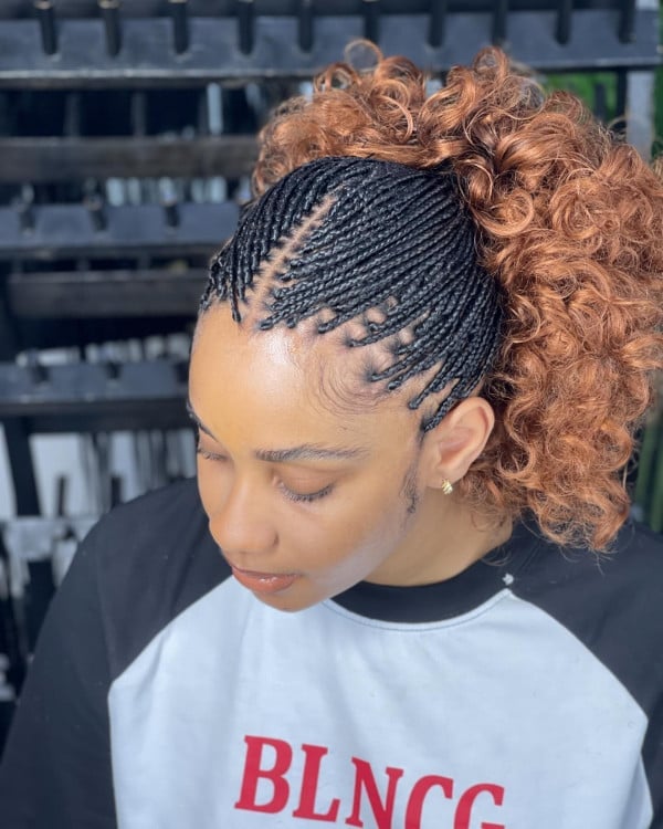 Fulani Braids With High Auburn Ponytail Fulani Braids With High Auburn Ponytail — Fulani Twists