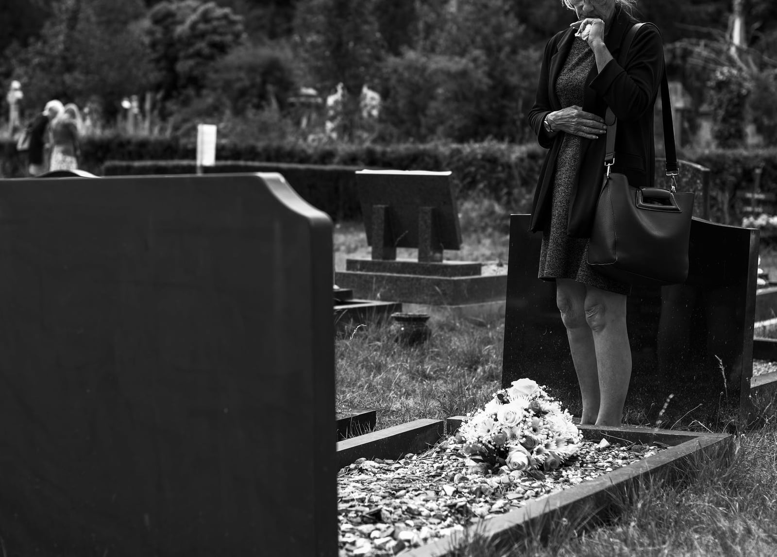 Jacket Over Patterned Dress Jacket Over Patterned Dress — Funeral Outfits