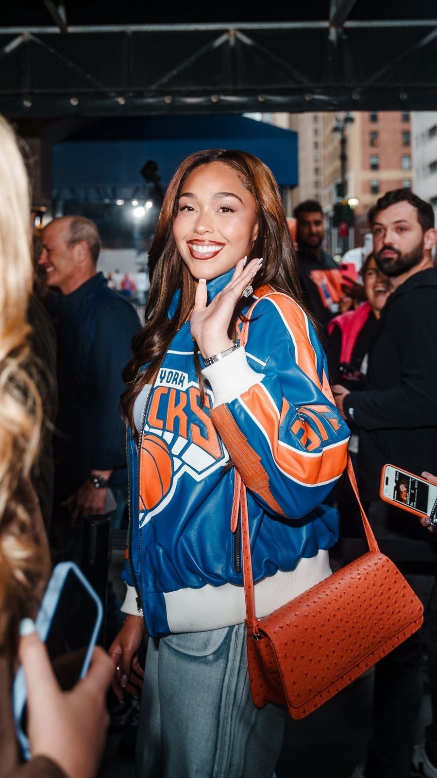 Oversized Bomber Jacket and Gray Pants — Game Day Outfits