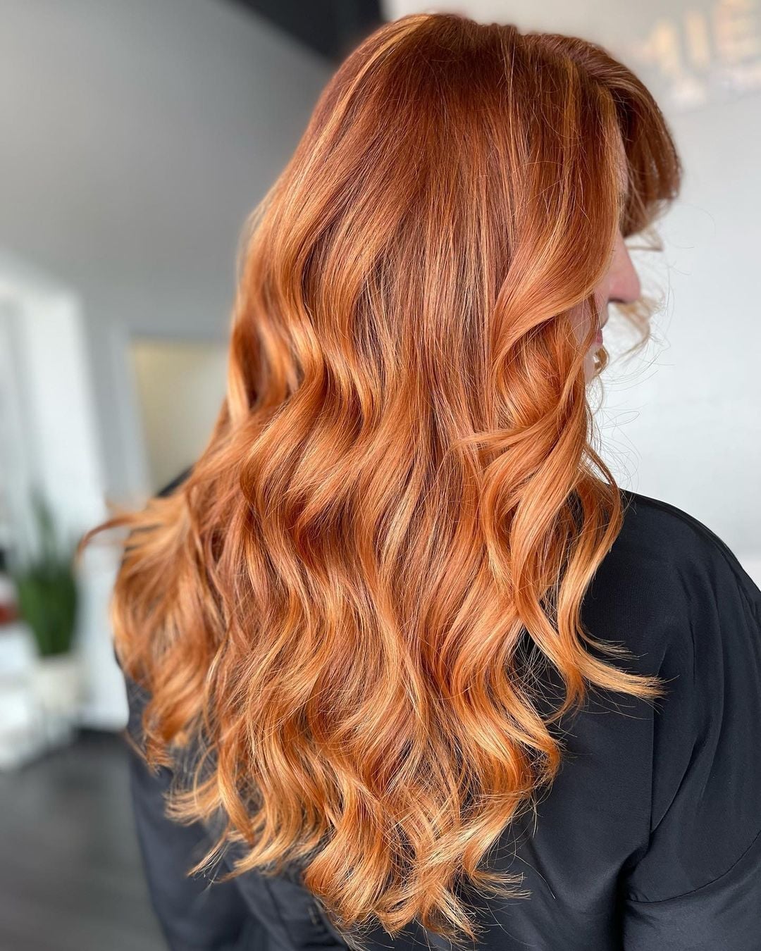 Vibrant Ginger Base With Lighter Ginger Highlights and Layers Vibrant Ginger Base With Lighter Ginger Highlights and Layers