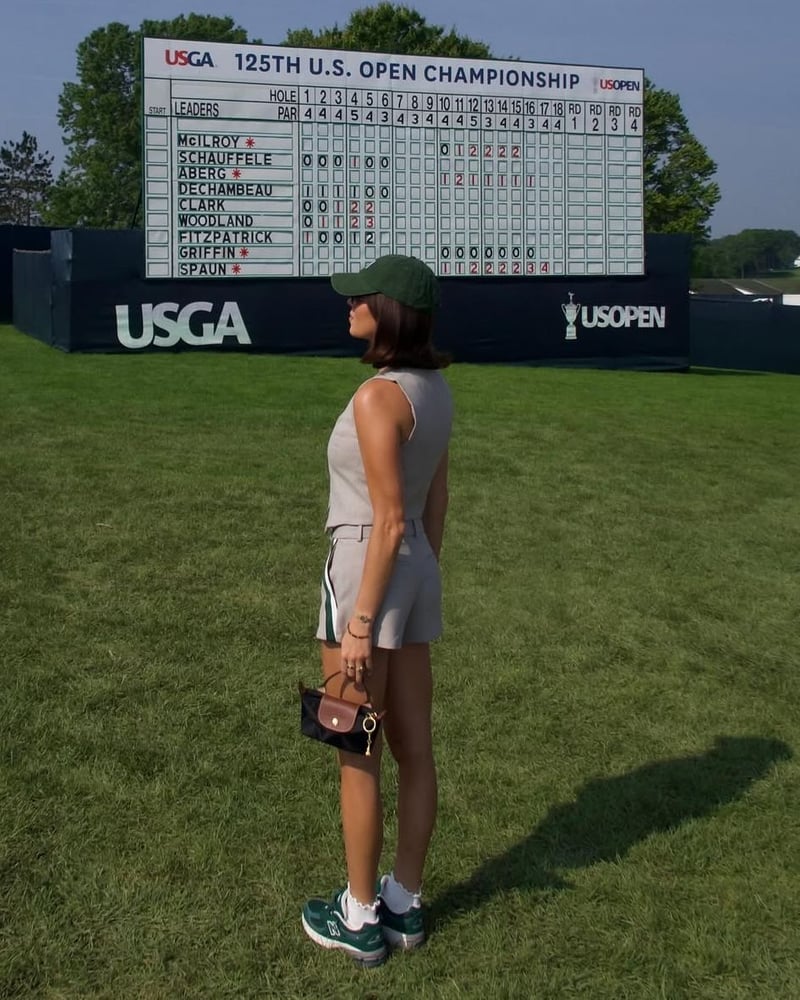 Gray Sleeveless Vest and Gray Tailored Shorts — Golf Outfits