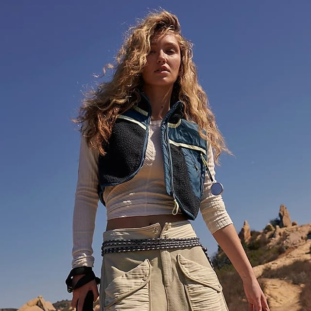 Cropped Fleece Vest Over Long Sleeves — Gorpcore Outfits