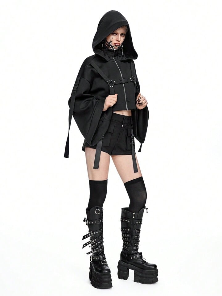 Oversized Hoodie Grunge Gothic Style — Gothic Outfits