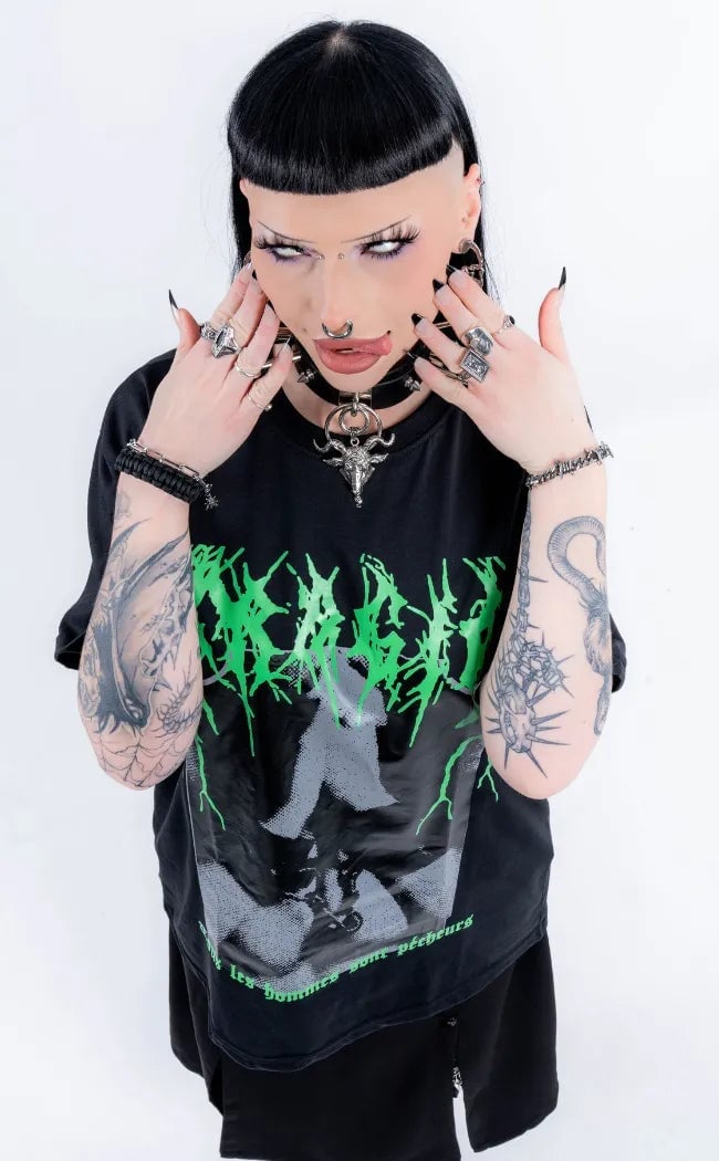 Graphic T-Shirt with Accessories — Gothic Outfits