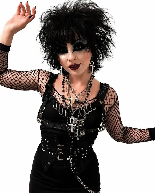 Corset Dress with Lace Bell Sleeves — Gothic Style