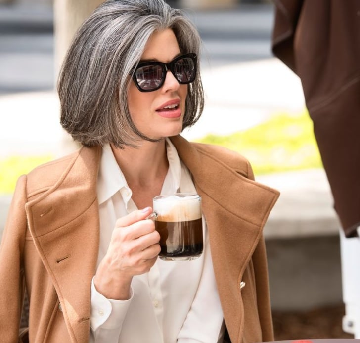 Chin Bob With Darker Roots Chin Bob With Darker Roots — Gray Hair