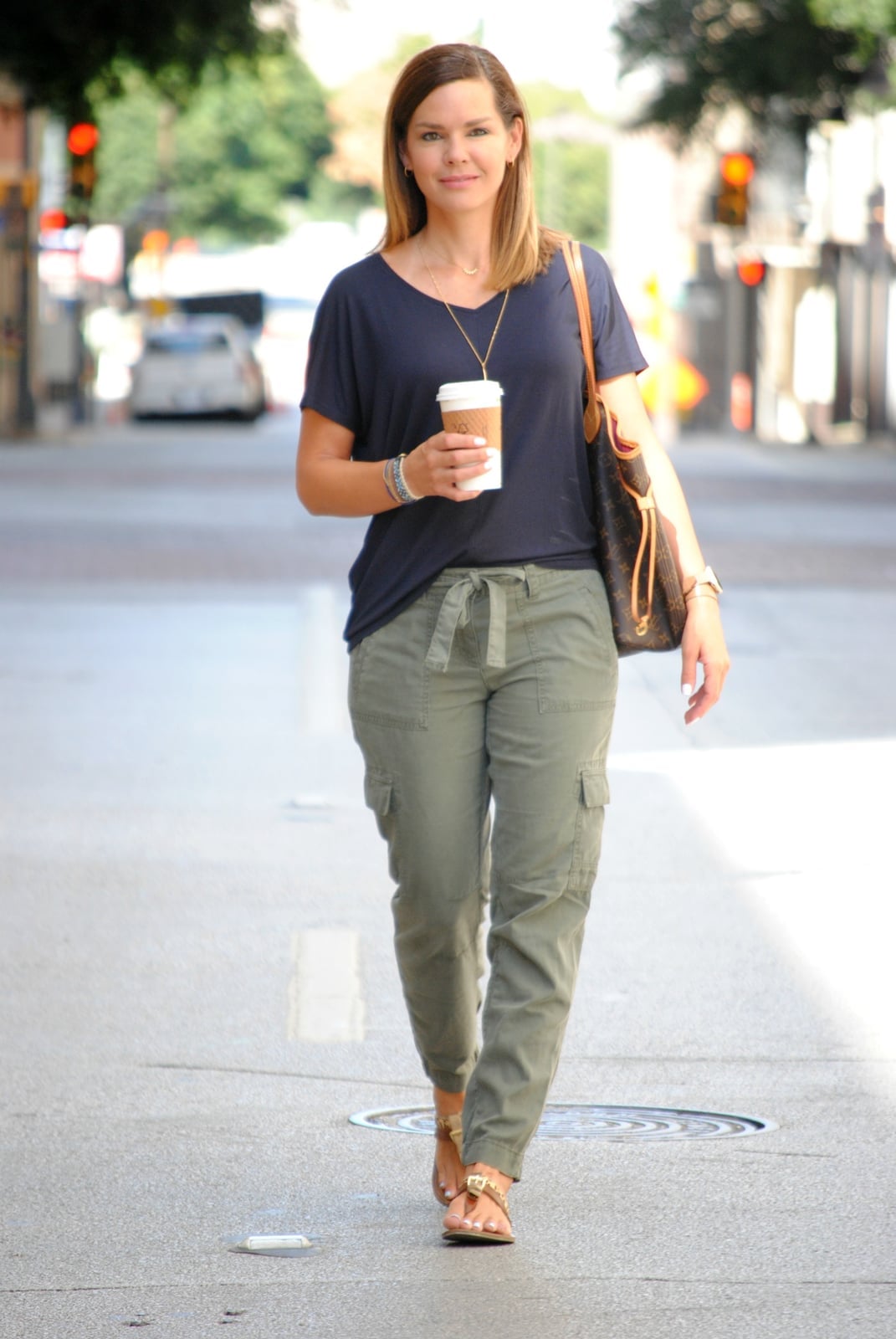 Olive Green Cargo Pants with Tie Waist — Green Cargo Pants Outfit