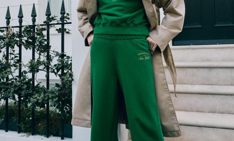 NEW YORK FLEECE PANTS - Green | ZARA United States
