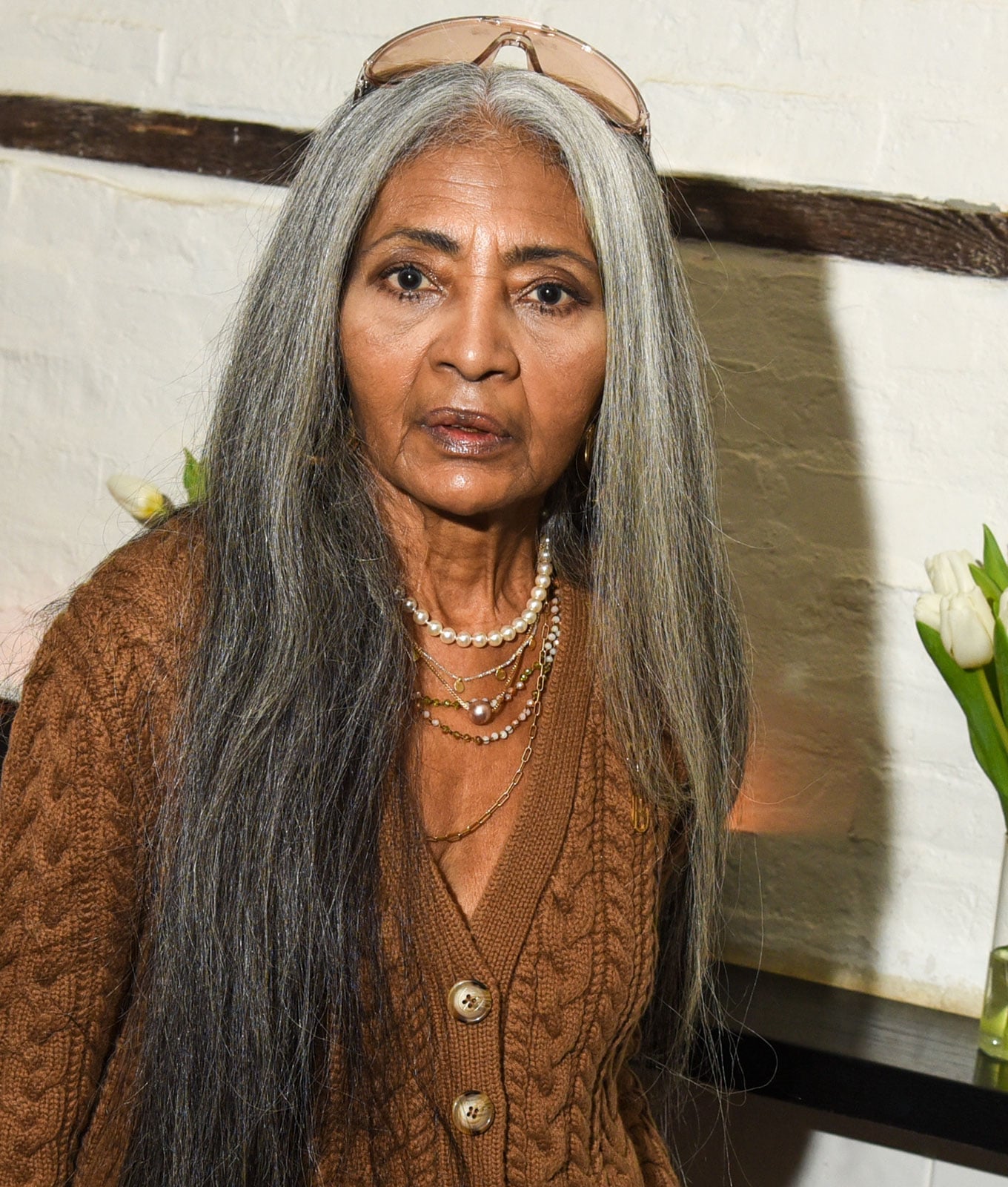 Long Layers With Natural Gray Blend Long Layers With Natural Gray Blend — Grey Highlights