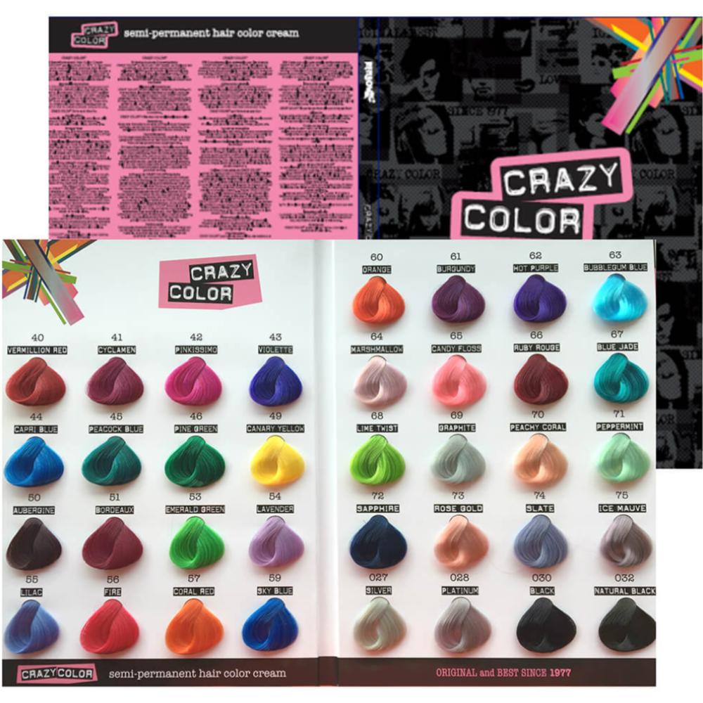 Semi-Permanent Color Swatch Book Semi-Permanent Color Swatch Book — Hair Color Chart