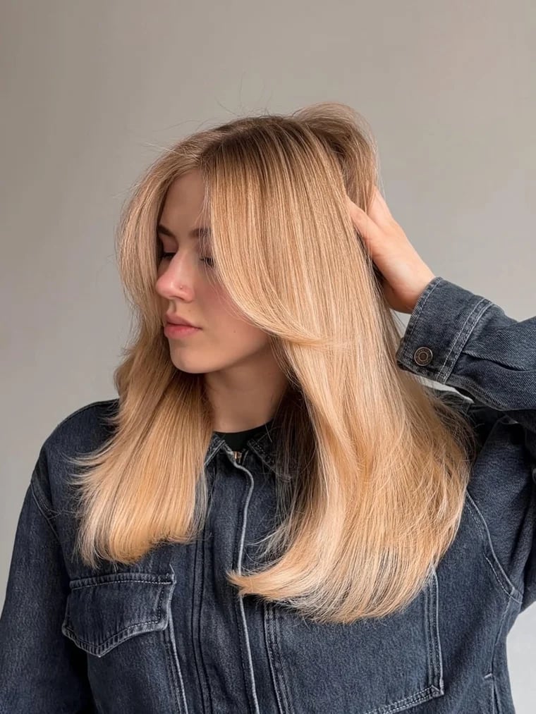 Glossy Platinum Blonde With Soft Waves — Hair Color Ideas