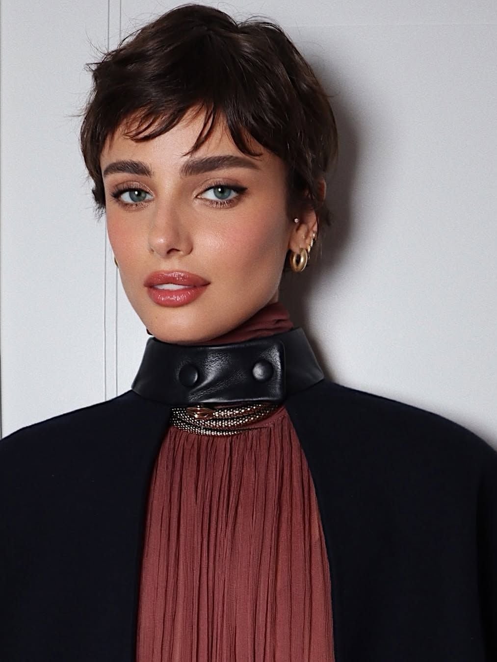 Short Dark Brown Pixie With Textured Fringe — Hair Haircuts