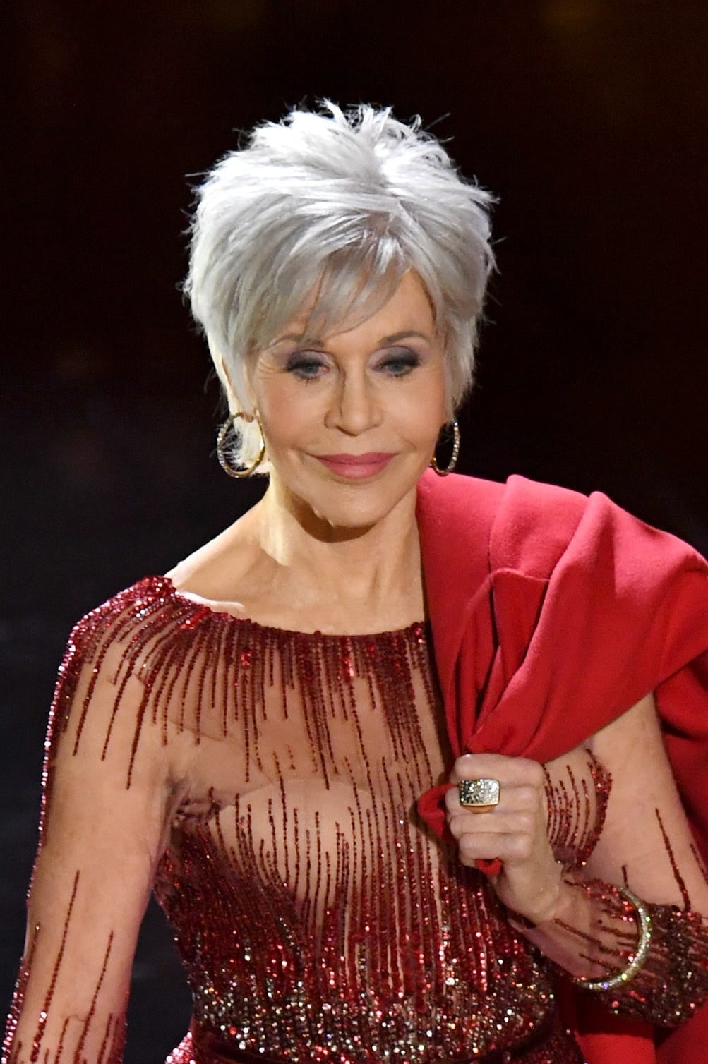 Short Gray Pixie With Side-Swept Bangs — Hair Haircuts