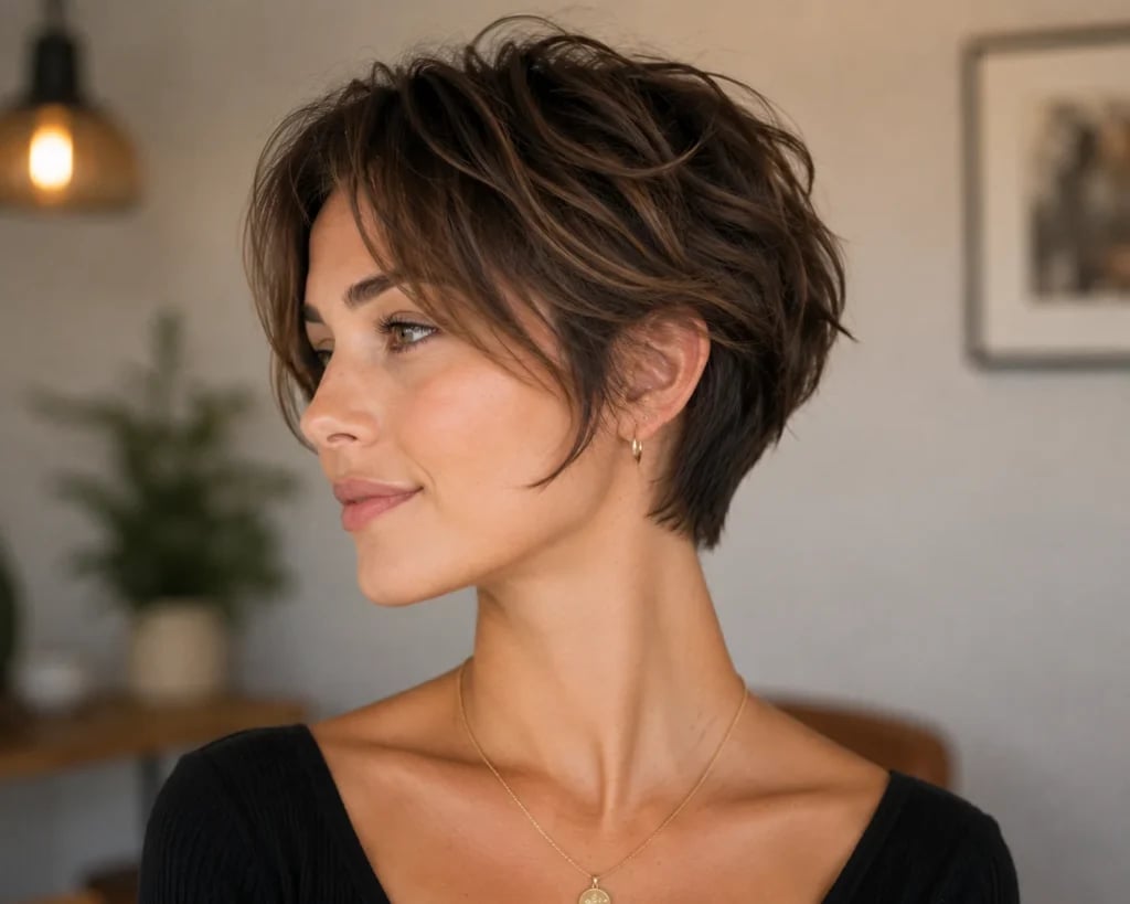 Textured Pixie With Side-Swept Bangs — Hair Pictures