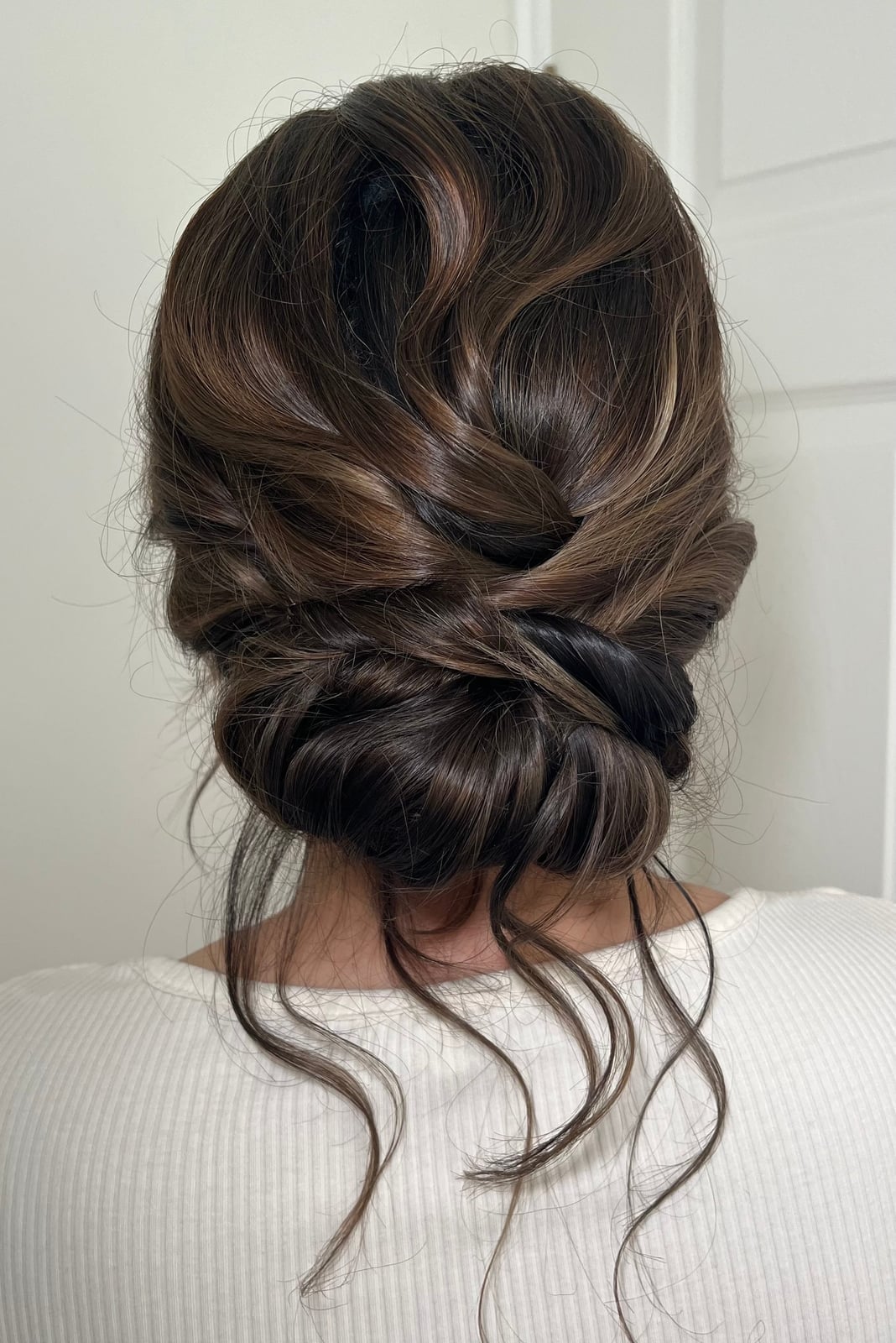 Low Twisted Updo With Face Framing — Hair Up Hairstyles