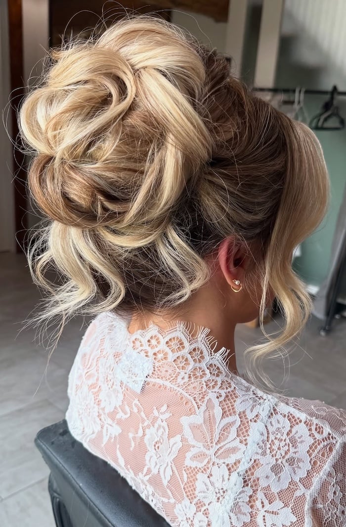 Voluminous Textured Bun With Face Framing — Hair Up Hairstyles