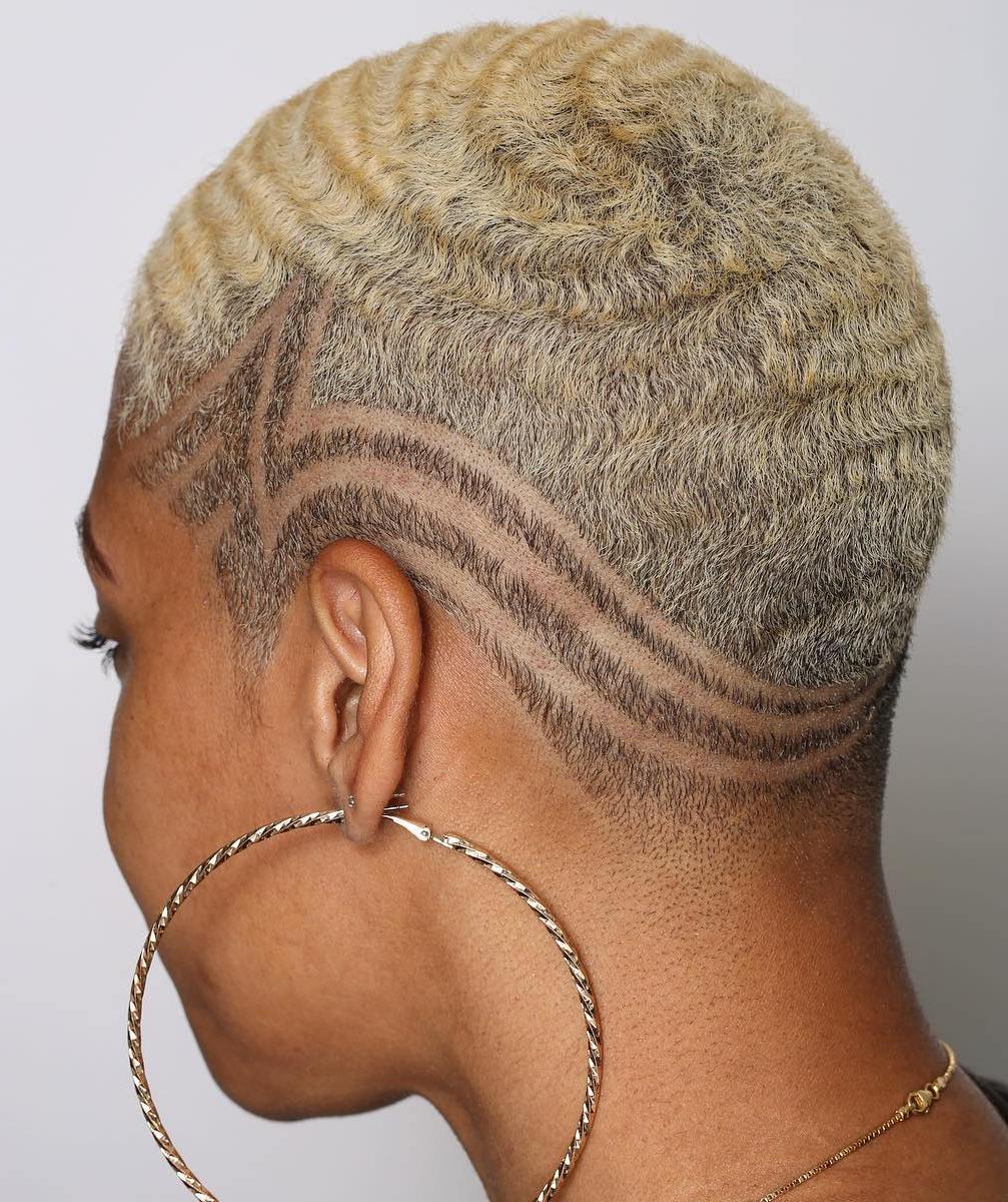 Short Undercut With Geometric Design Short Undercut With Geometric Design — Haircuts for Black Women