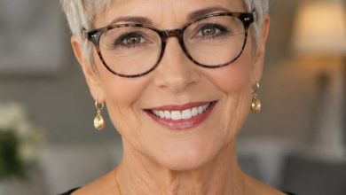 Frosted Silver Textured Pixie with Layers for Women Over 60 with Fine Hair
