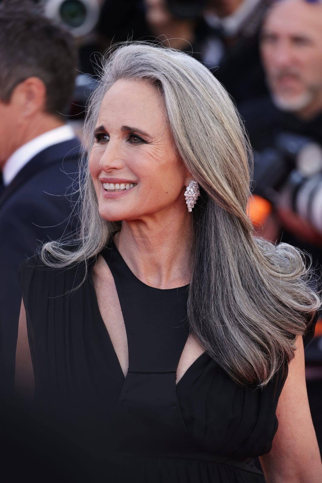 Long Layered Salt and Pepper Hair Long Layered Salt and Pepper Hair — Haircuts for Older Women