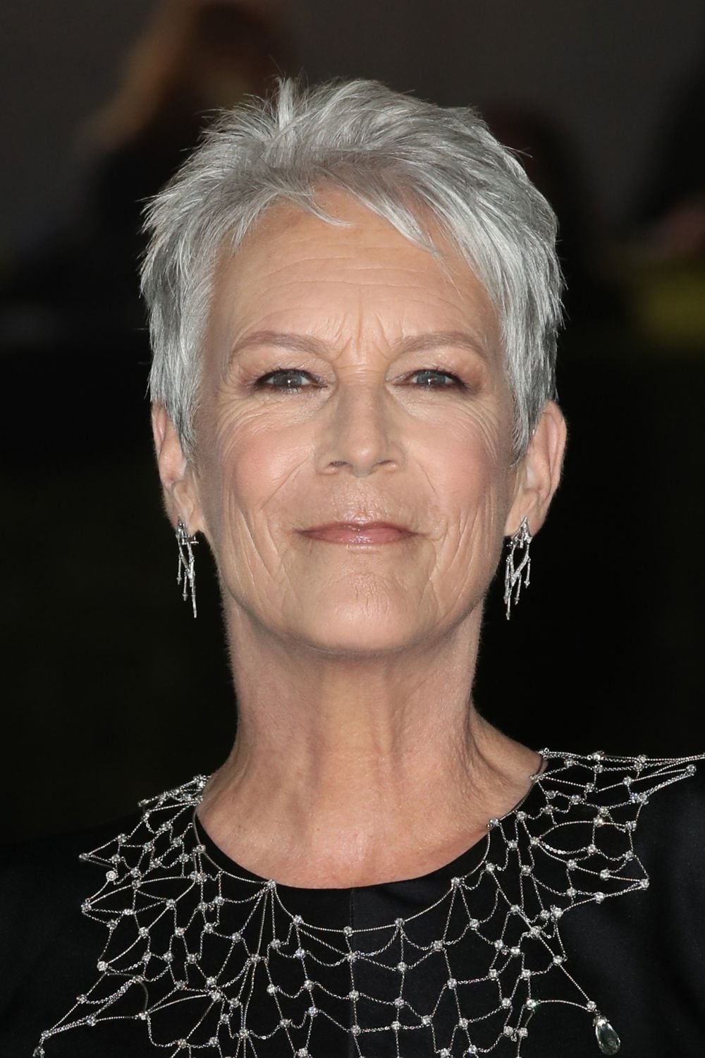 Textured Gray Pixie With Side Fringe Textured Gray Pixie With Side Fringe — Haircuts for Older Women