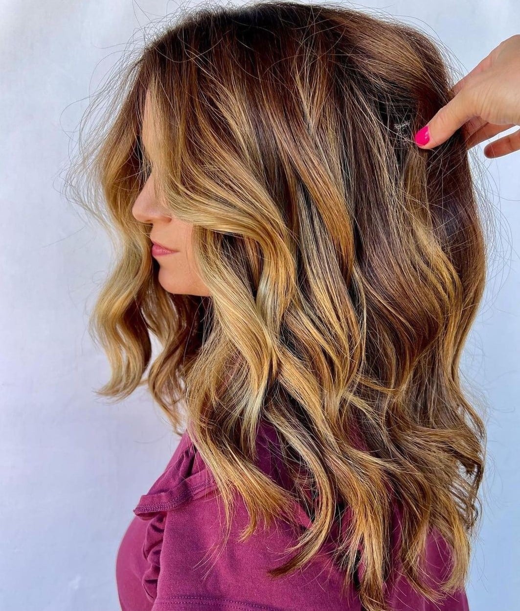 Mid-Back Loose Layers With Balayage Mid-Back Loose Layers With Balayage — Haircuts for Wavy Hair