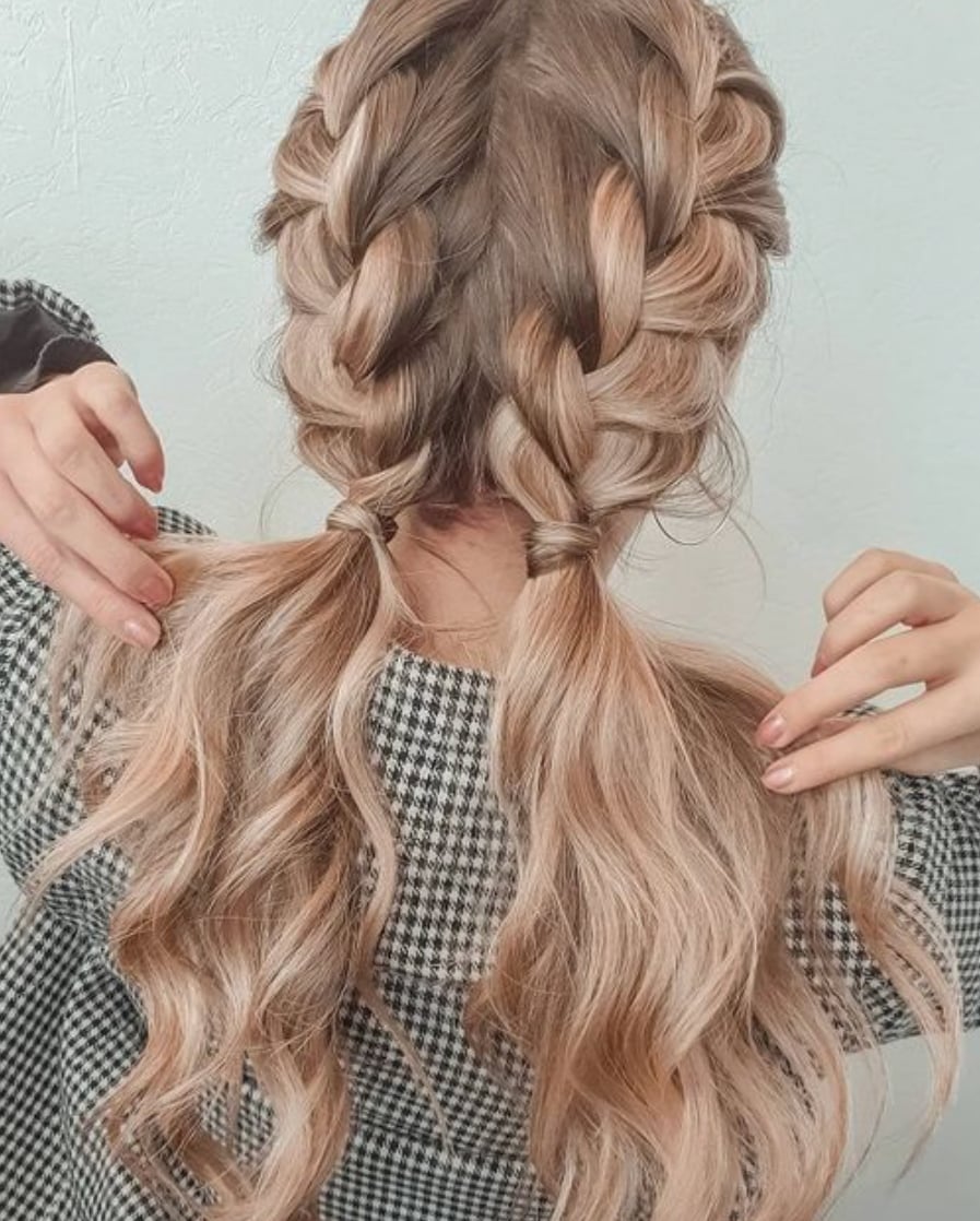 Layered Braid Rear Behind Back Hairstyles 2027 for School with Layered Bobs