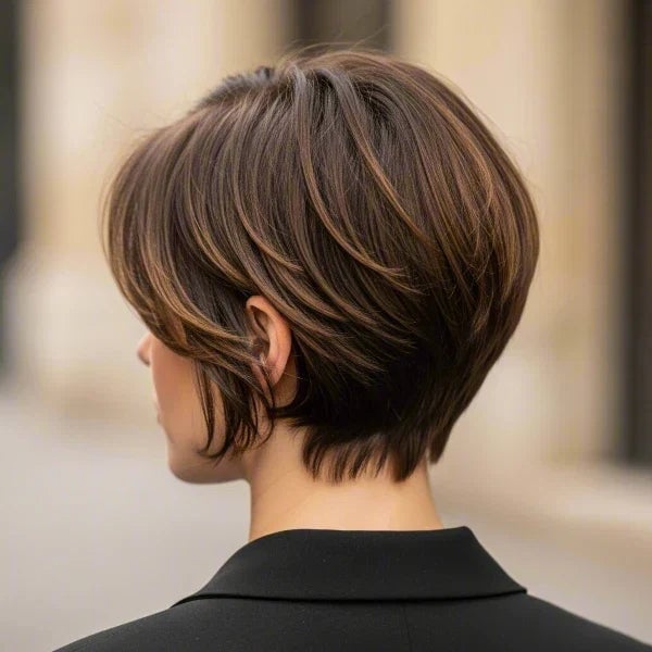 Ear Length Pixie Bob With Tapered Neckline — Hairstyles for Thinning Hair