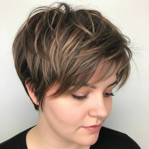Shoulder Length Shag With Textured Layers — Hairstyles for Thinning Hair