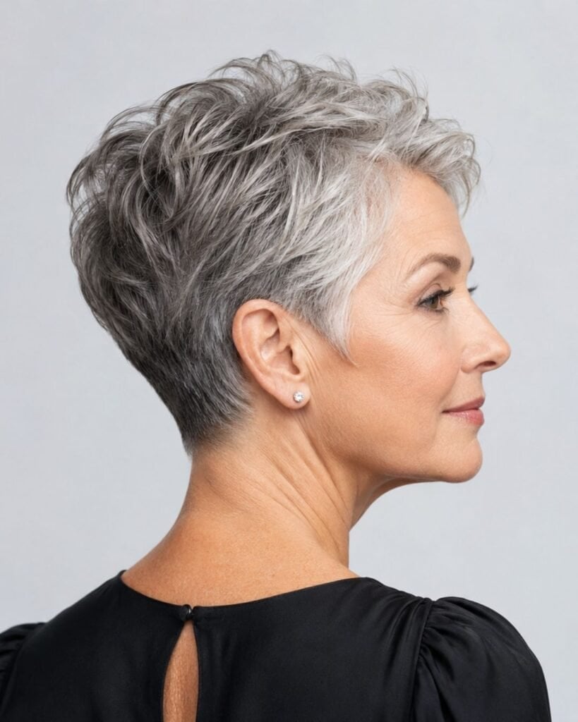 Short Layered Cut With Crown Volume — Hairstyles for Thinning Hair
