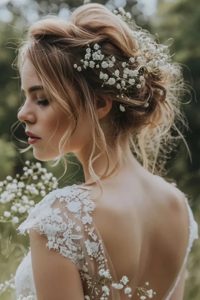 Ash Blonde Updo With Loose Face-Framing Tendrils Ash Blonde Updo With Loose Face-Framing Tendrils — Hairstyles for Wedding