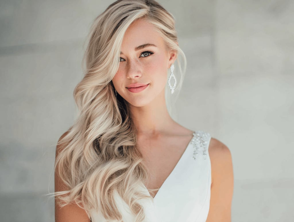 Light Blonde Messy Bun With Soft Waves Light Blonde Messy Bun With Soft Waves — Hairstyles for Wedding