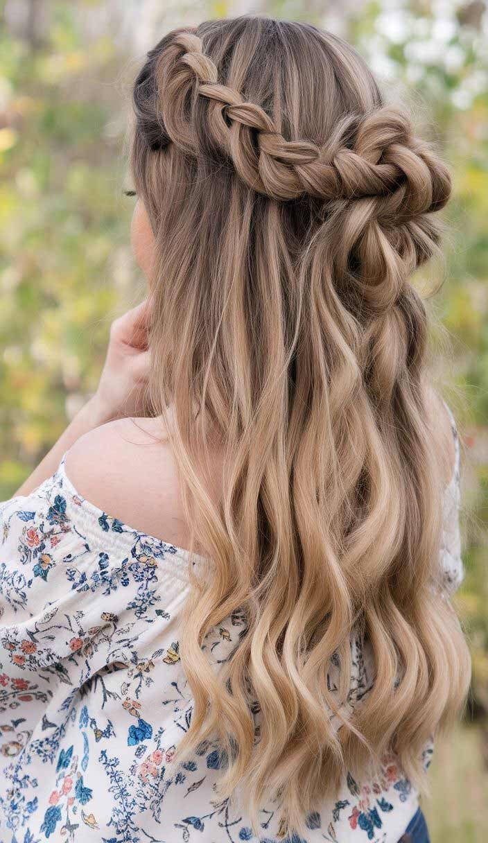 Blonde Shoulder Length Curls With Side Fringe — Hairstyles Pictures