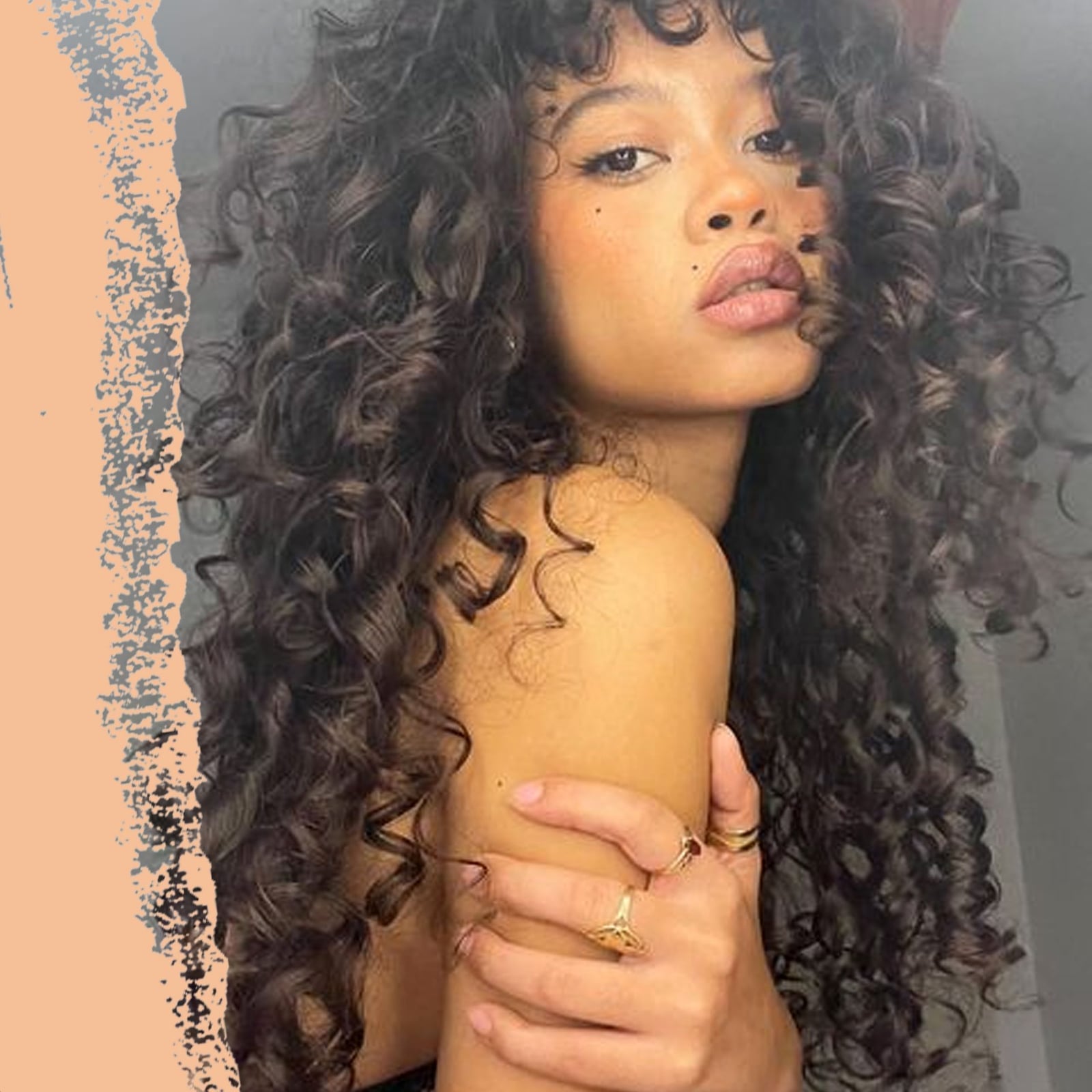Mid-Back Dark Brown Curls With Caramel Highlights — Hairstyles Pictures