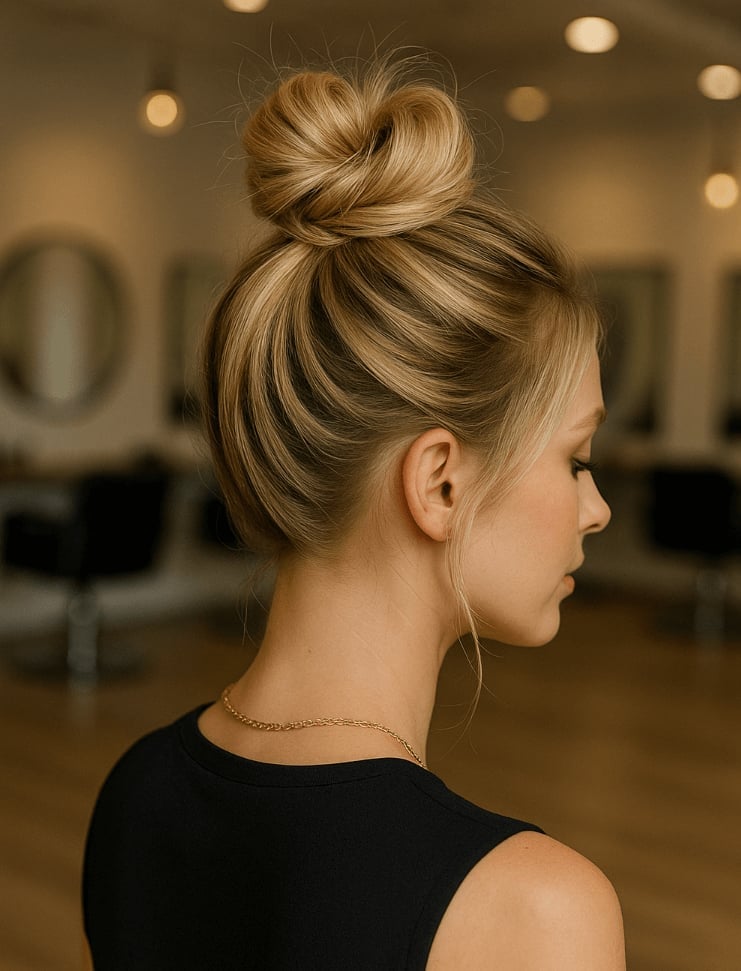 Sculpted Honey Blonde High Bun Sculpted Honey Blonde High Bun — High Bun Hairstyles