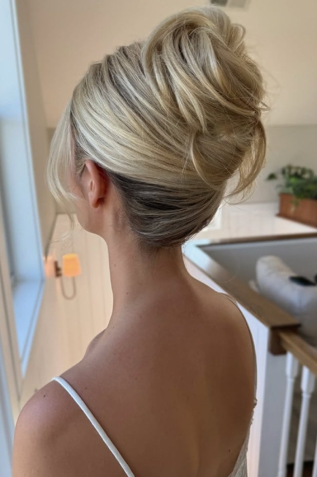 Blonde Twisted Updo High Bun Blonde Twisted Updo High Bun — High Bun Hairstyles